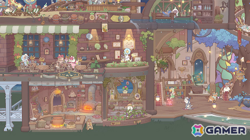 猫とスープ 魔法のレシピのマージゲーム画面