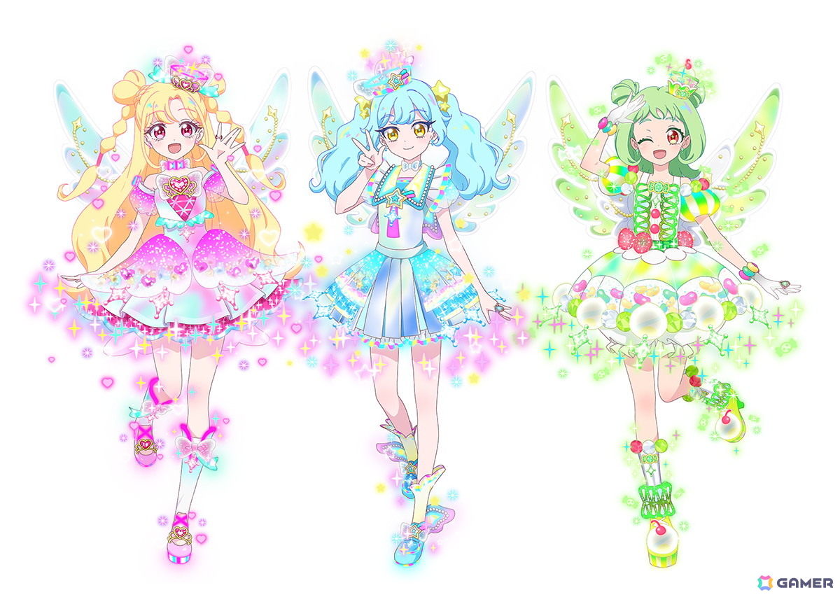 「おねがいアイプリ 1だん」新キャラクター「ぐみ」のバズリウムコーデが登場！「いのり」と「あおい」のデュオコーデのアイプリカードやデュオ曲もの画像