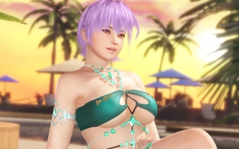 「DEAD OR ALIVE XVV」セクシー＆ゴージャスなSSR水着「グリッターグリーン」がトレンドコーデガチャに登場！