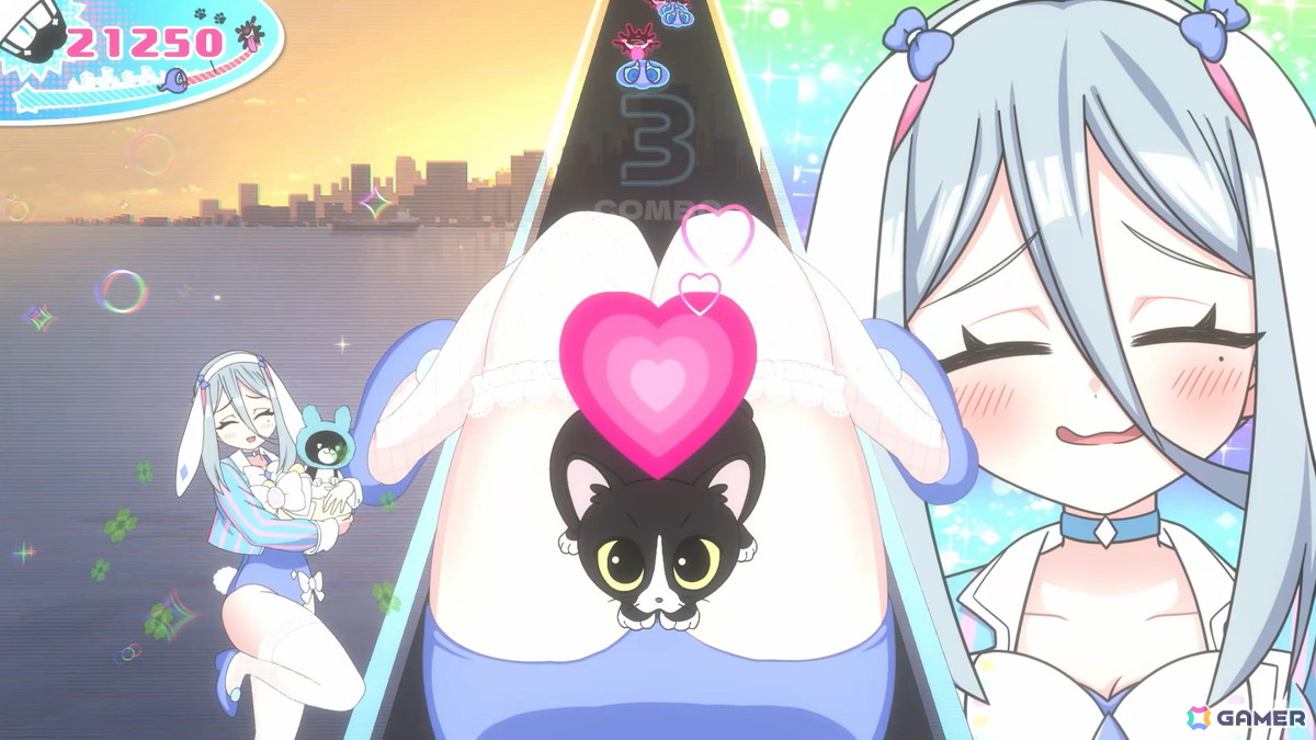 「超かぐや姫！」の劇中に登場したゲーム「太ももうさぎの大撃腿」がAndroid向けに無料配信！「ももっとクラッシュ」の新衣装＆オリジナル楽曲DLCもの画像