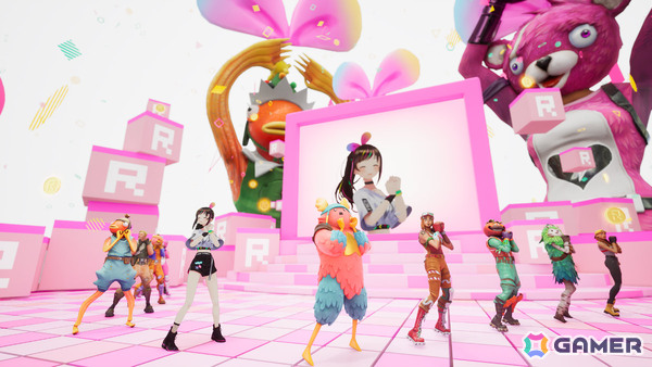 フォートナイト内でのKizuna AIライブイメージ