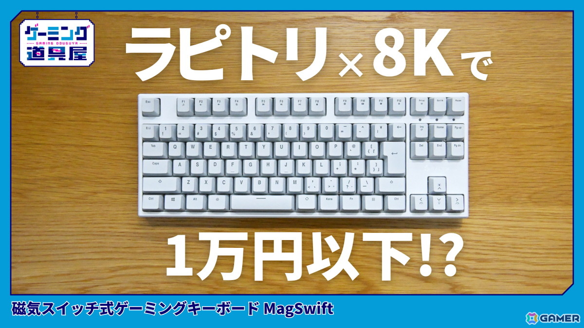 RACEN 磁気スイッチ式ゲーミングキーボード MagSwift