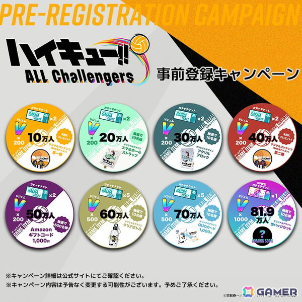 アニメ「ハイキュー!!」初の本格育成シミュレーションゲームがスマホ向けに登場！「ハイキュー!! ALL Challengers」が事前登録開始の画像3