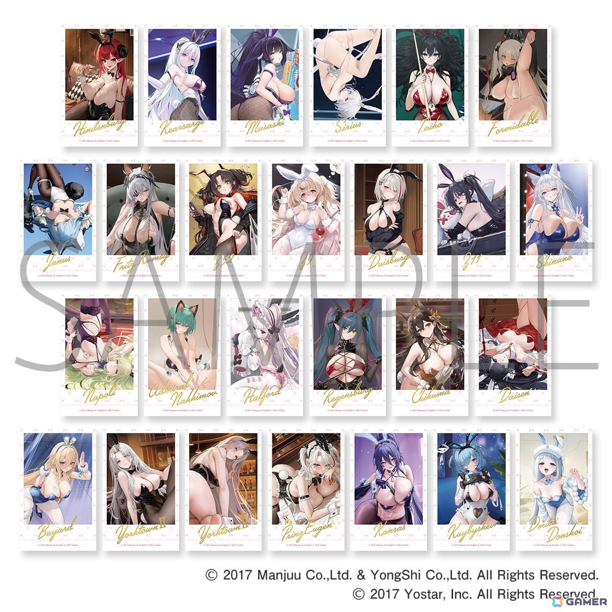 「アズレン」大鳳、ヨークタウンII、ヒンデンブルクがセクシーなバニーガール姿の描き下ろしイラストに！「アズールレーン バニーフェア2026」が開催中の画像33