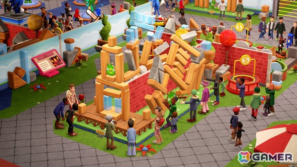 ツーポイントミュージアムの博物館内にいるアングリーバードのキャラクター