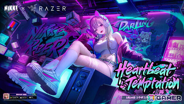 「勝利の女神：NIKKE」×Razerのコラボが始動！バイパーのコラボ限定コスチューム「パンキーストリート」が3月26日に実装の画像1