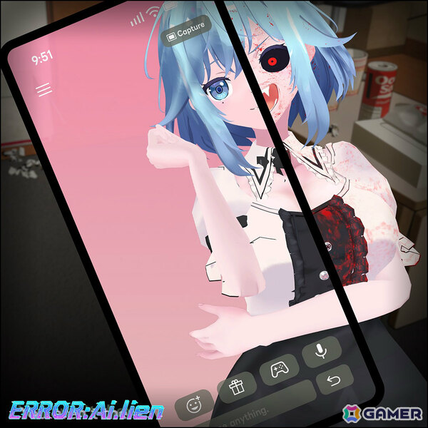 AIとの恋愛が恐怖へと転化していく体験を描いた恋愛ホラーADV「ERROR:Ai.lien」のコンセプトムービーが公開の画像