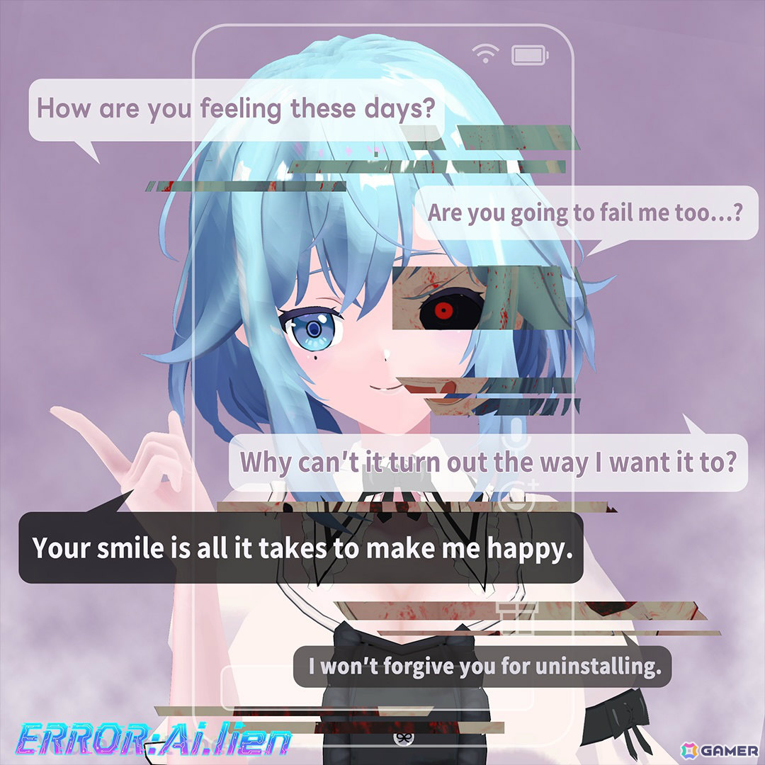 AIとの恋愛が恐怖へと転化していく体験を描いた恋愛ホラーADV「ERROR:Ai.lien」のコンセプトムービーが公開の画像3