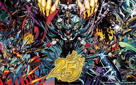 「デュエル・マスターズ」の25周年を記念した施策が始動！歴代主人公のデッキを再現した「DM26-SD1 ドキドキつよいデッキ 25の王道」は4月4日に発売