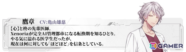 「Algorithm Prescription」深町寿成さん、石谷春貴さん、土岐隼一さんが攻略キャラのCVを担当！キャスト情報やSteamストアページが公開にの画像6