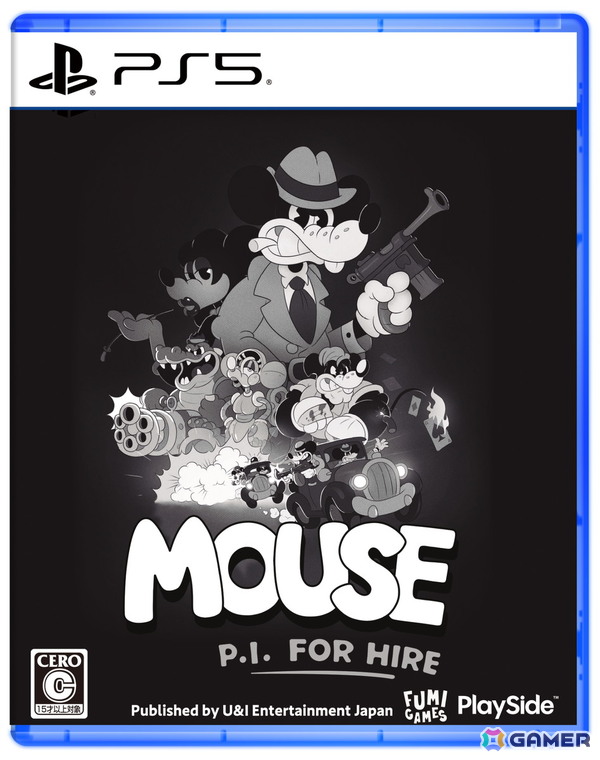 白黒カートゥーンアクションシューター「MOUSE: やとわれの探偵」国内向けPS5/Switch2パッケージ版が7月9日に発売！ダウンロード版は4月16日に配信予定の画像