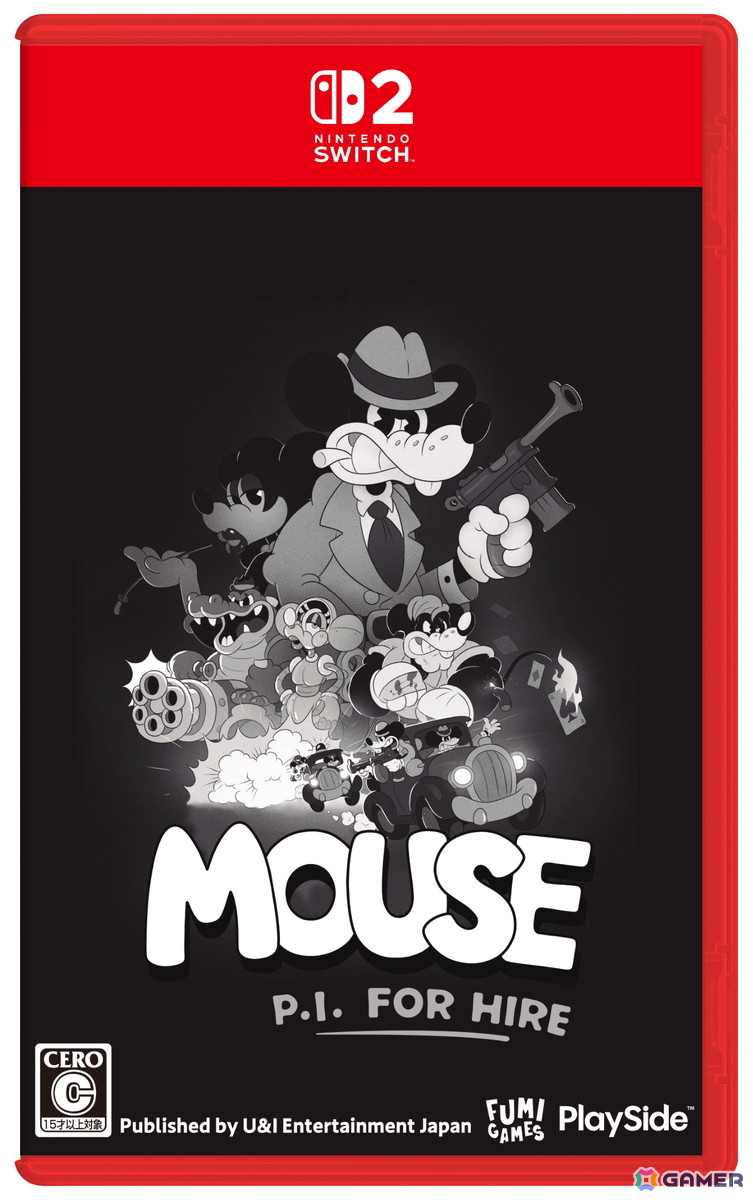 白黒カートゥーンアクションシューター「MOUSE: やとわれの探偵」国内向けPS5/Switch2パッケージ版が7月9日に発売！ダウンロード版は4月16日に配信予定の画像11