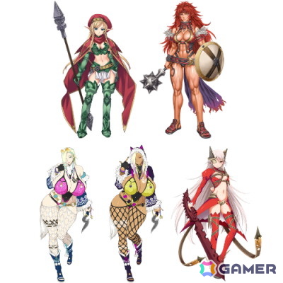 「クイーンズブレイド リビルド」アレイン（CV：喜多村英梨）やリスティ（CV：甲斐田裕子）などライバルとなる美闘士やキャスト情報が公開！の画像