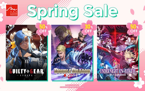 「GUILTY GEAR -STRIVE-」が50％OFFで2,000円（税込）以下に！最大90％OFFのアークシステムワークス「Spring Sale」が開催中