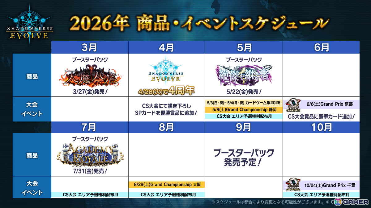 「Shadowverse EVOLVE」ブースターパック「アカデミー・ロワイヤル」が7月31日に発売!「遥かなる学園」の登場カードを中心に収録の画像