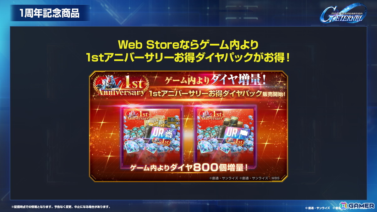 「SDガンダム ジージェネエターナル」メインステージ「機動戦士ガンダム00」（後半）と「新機動戦記ガンダムW Endless Waltz」の追加など1周年情報が公開！の画像18