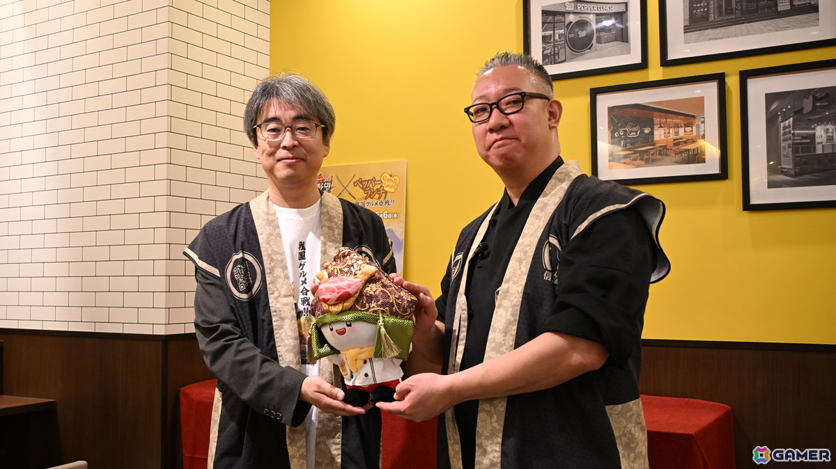 「信長の野望 出陣」とペッパーランチのコラボメニューを先行試食！信長、秀吉、家康をイメージした3品は通常メニューとはまた違った美味しさが楽しめるの画像
