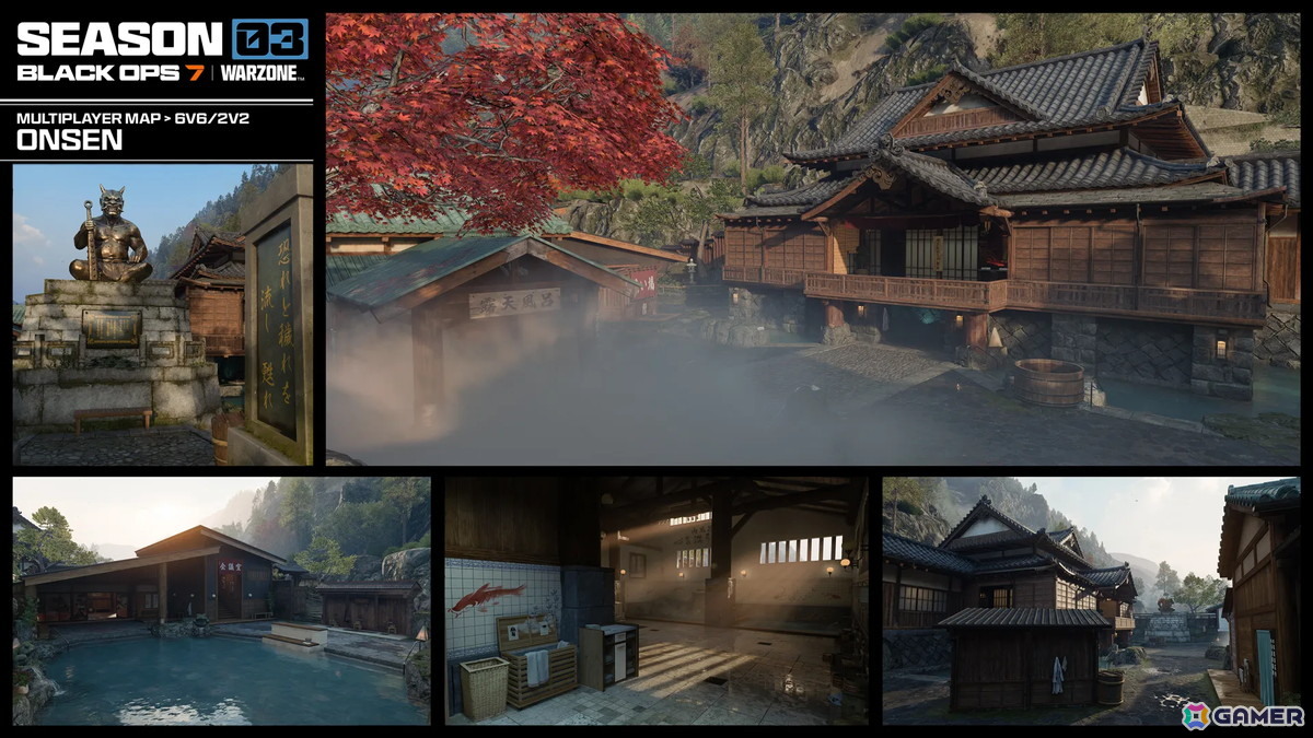 「CoD:BO7」「CoD:WZ」にBO2の復刻マップ“プラザ”や日本舞台の“温泉”が登場!シーズン03が4月3日より開幕の画像
