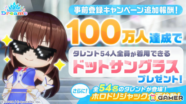 「ホロライブ ドリームス」事前登録者数が50万人を突破！登場タレント54名それぞれのスペシャルトラックが国内外で運行決定の画像2