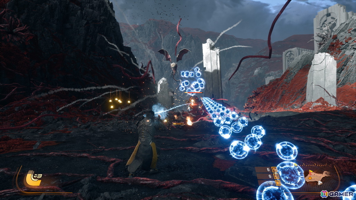 「SAROS」先行プレイレポート：AAA級の映像表現、昔ながらの硬派アクションシューティング、ローグライト、そして「斑鳩」っぽいフィールが絶妙に融合の画像