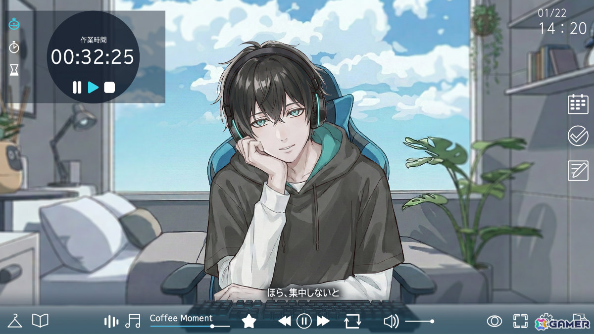 メロい男友達と同じ空間で作業できるチル系Lo-Fiタスク管理ゲーム「Mellow Echoes:Lo-Fi Moments」のPVが公開！の画像3