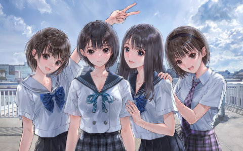 ヒロイックRPG「BLUE REFLECTION Quartet: 少女たちのキセキ」7月30日に発売！アニメや運営タイトルを含む4タイトルを1本のパッケージにの画像