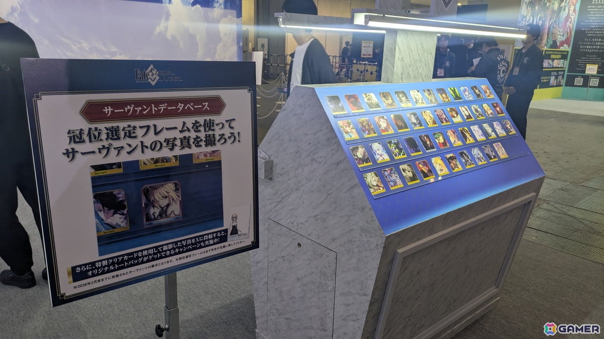 「FGO」第2部 終章までの旅路を展示と共に振り返ろう！サーヴァントデータベースではグランドサーヴァント専用のクリアフレームも【AnimeJapan 2026】の画像
