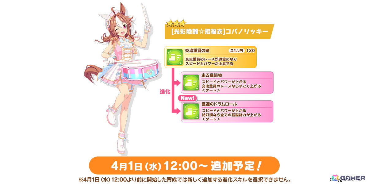 「ウマ娘」新衣装のサクラバクシンオーとノースフライトが3月30日に登場！ストーリーイベント「君ありて、春」も開催の画像