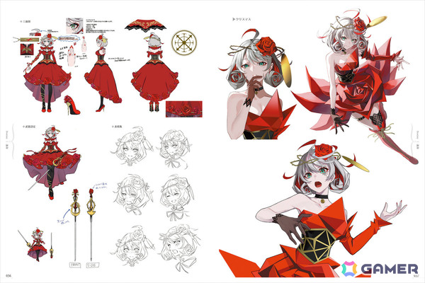 「takt op. 運命は真紅き旋律の街を」公式アートワークスが発売！LAMさんが描くムジカートたちを多彩なビジュアルで収録、未公開の特別衣装もの画像4
