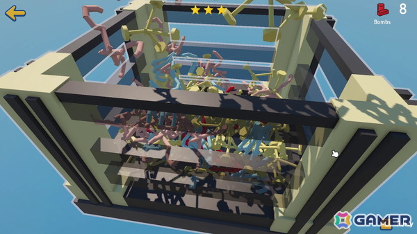 物理シミュレーションゲーム「Wobble Wobble」が4月10日にSteamで配信!構造物を崩さずに爆弾だけを取り除く緊張感あるゲームプレイが特徴の画像