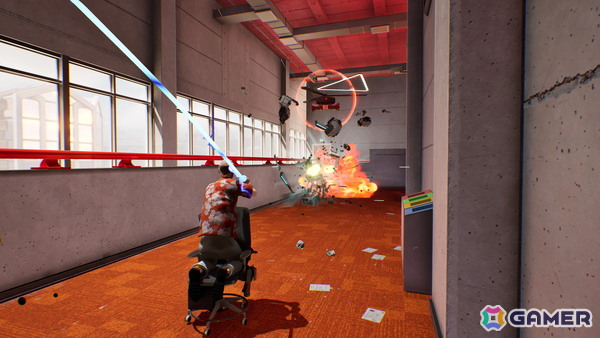 オフィスチェアで爆走する爽快アクション「Last Man Sitting」がSteamで配信！なぜオフィスチェアなのかは気にしてはいけないの画像6