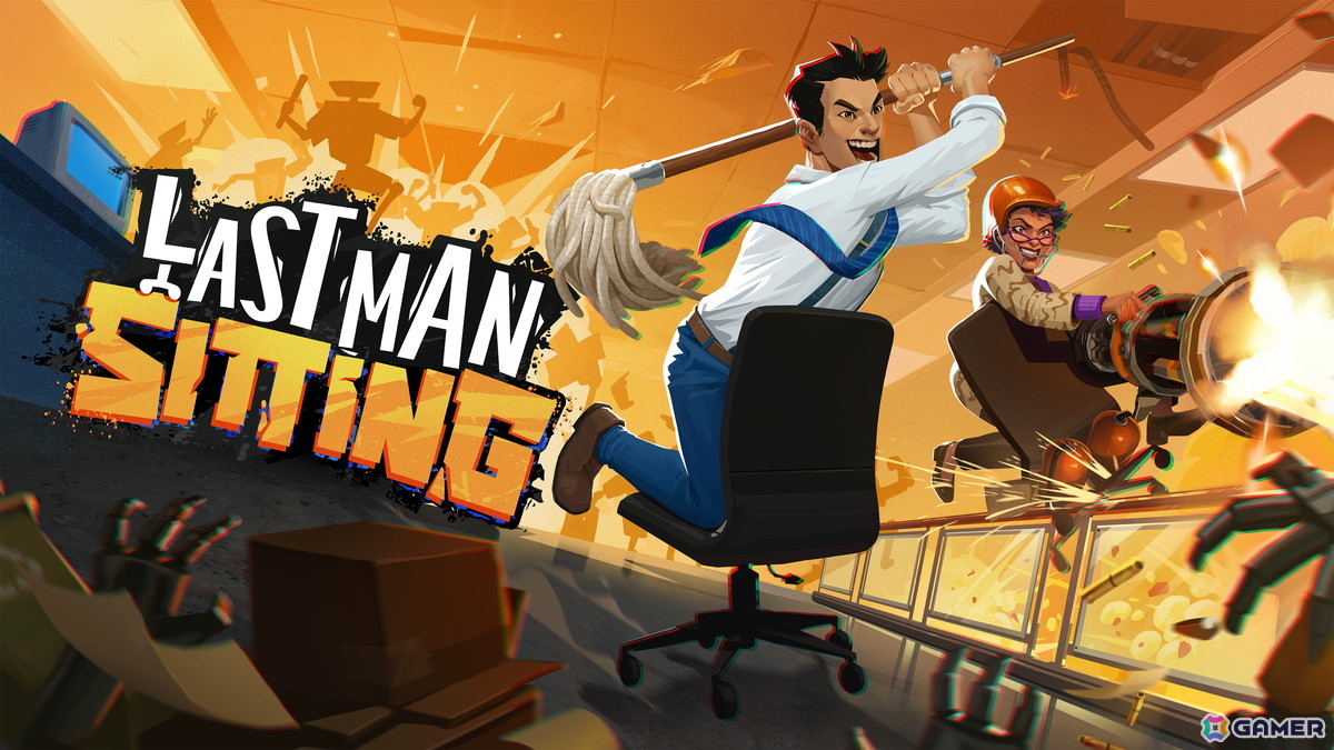 オフィスチェアで爆走する爽快アクション「Last Man Sitting」がSteamで配信!なぜオフィスチェアなのかは気にしてはいけないの画像