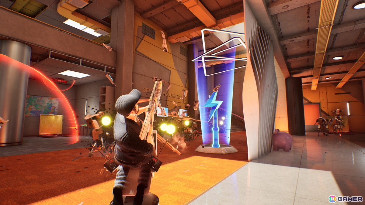オフィスチェアで爆走する爽快アクション「Last Man Sitting」がSteamで配信!なぜオフィスチェアなのかは気にしてはいけないの画像