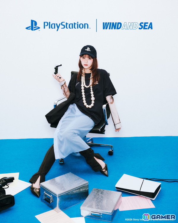 WIND AND SEAとプレイステーションのコラボコレクション第2弾が発表!初代PSを意識したデザインのアイテムを展開の画像
