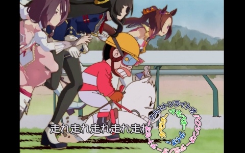 「ウマ娘」とTVアニメ「みどりのマキバオー」のエイプリルフールコラボが開催！マキバオーとトウカイテイオーたちが駆け抜けるコラボ“オー”プニング映像が公開の画像