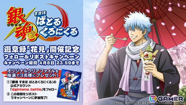 「銀魂 すまほ ばとるくろにくる」遊章録「花見」が開催！SSR［花見］坂田銀時のピックアップガチャも実施の画像6