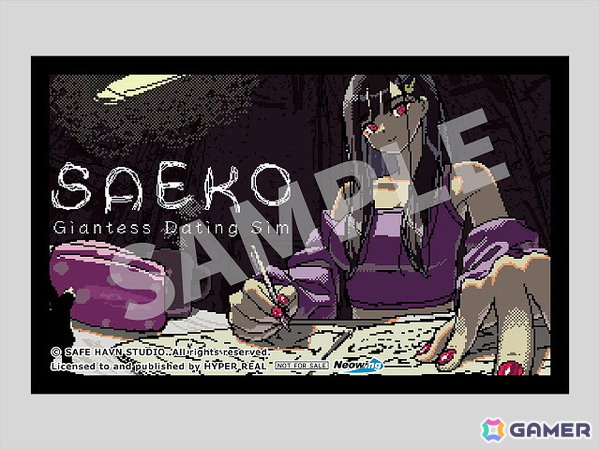パッケージ版「SAEKO: Giantess Dating Sim」の店舗別特典が公開！クリアファイルや缶バッジセットなどが登場の画像11