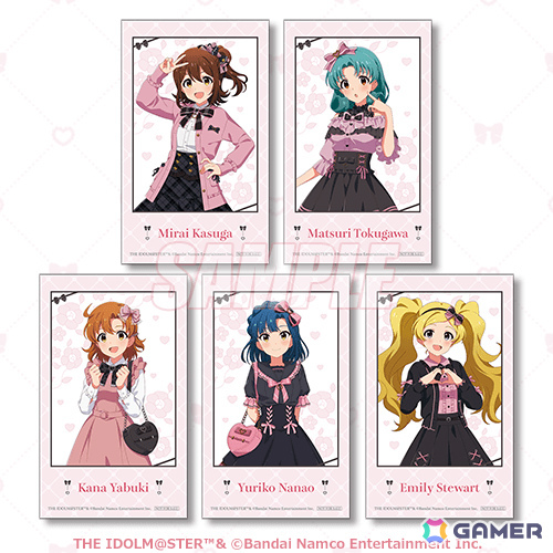 「ミリマス」のオンラインくじが4月9日よりくじ引き堂で販売開始！ガーリーな衣装に身を包んだ未来たちの描き下ろしグッズがラインナップの画像