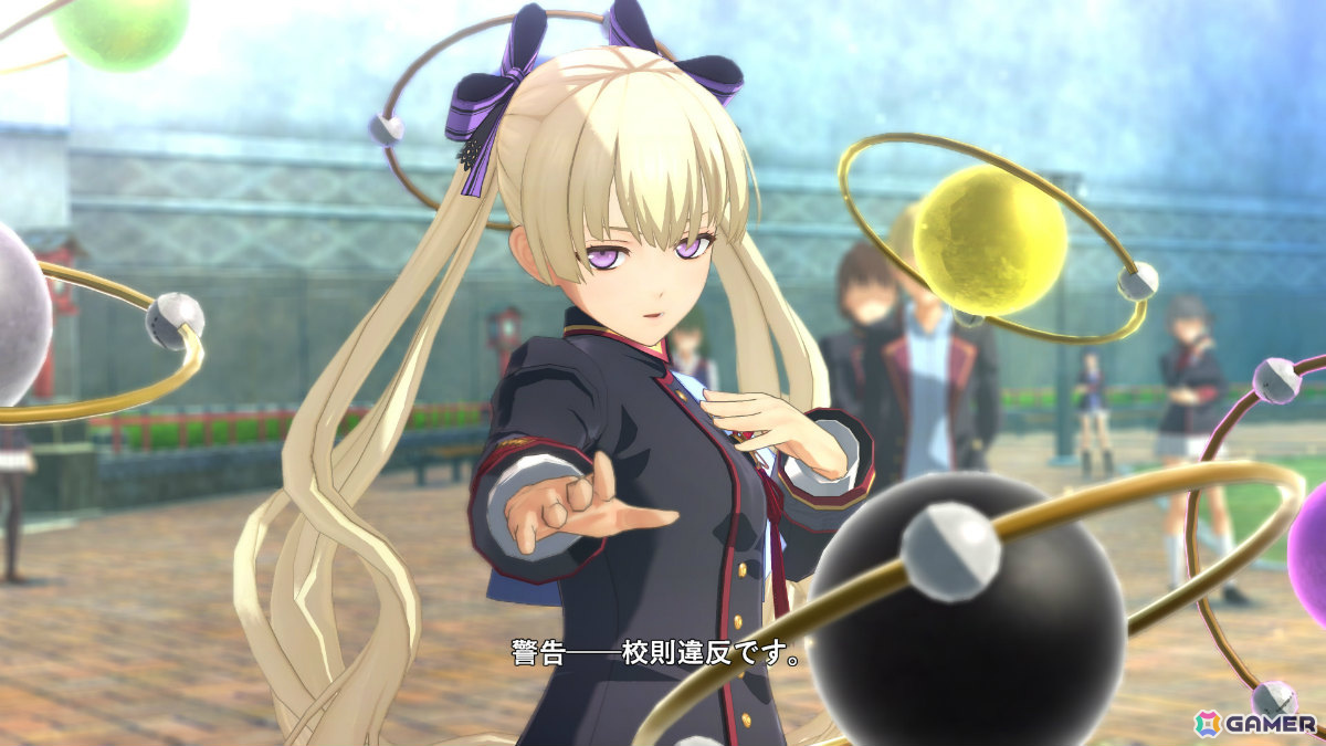 「亰都ザナドゥ -桜花幻舞-」比良坂学園 上位チームのリア（CV：日高里菜）、イライザ（CV：森なな子）、駿河（CV：岡本信彦）、ルアーナ（CV：藤井ゆきよ）を紹介！の画像