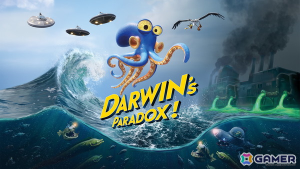 青いタコ・ダーウィンによる人類の運命を左右する大冒険！「Darwin's Paradox!」がPS5/Xbox Series X|S/Switch2/PCで配信開始の画像1