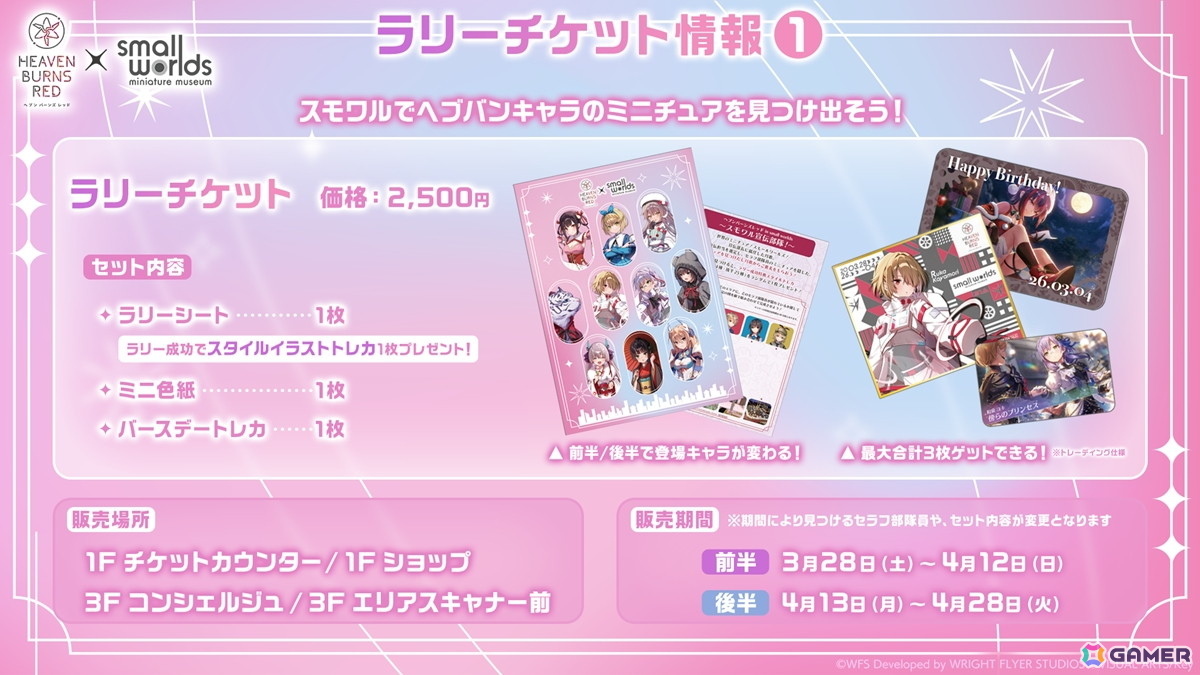 ヘブンバーンズレッドのコラボカフェメニュー