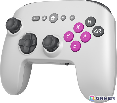 「CYBER・レトロスタイルゲームパッド6B 無線タイプ（Switch2/Switch用）」が5月下旬に発売！天面6ボタンに加え2つの背面ボタンも搭載の画像1