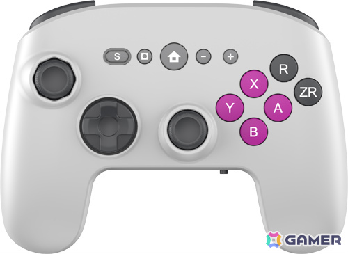 CYBER・レトロスタイルゲームパッド6Bの背面ボタン