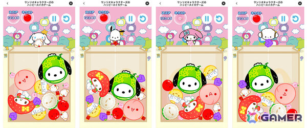 オンラインゲーム「サンリオキャラクターズのハッピースイカゲーム」がマクドナルド ハッピーセットとの連動施策として4月10日より配信！の画像3