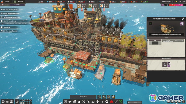 積み上げるだけでは崩れてしまう海上都市建設シム「崩壊都市」がSteamで配信！ふたつの意味でバランス感覚が重要なゲーム性が魅力の画像7