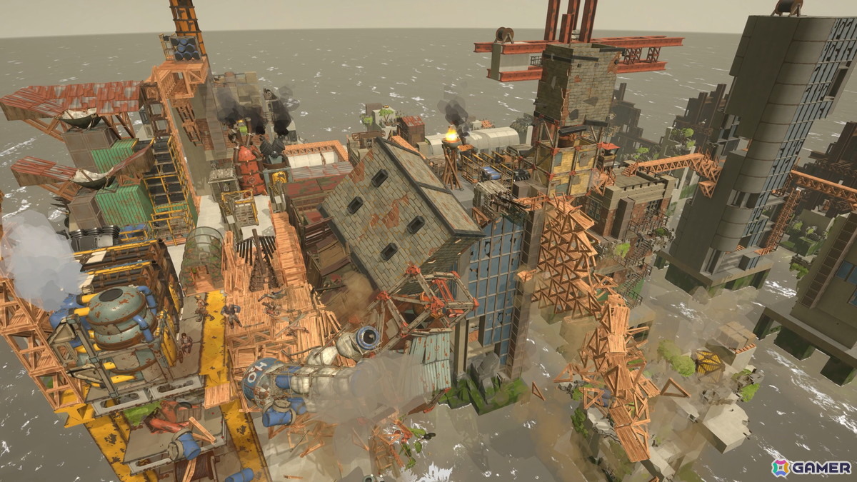 積み上げるだけでは崩れてしまう海上都市建設シム「崩壊都市」がSteamで配信！ふたつの意味でバランス感覚が重要なゲーム性が魅力の画像8