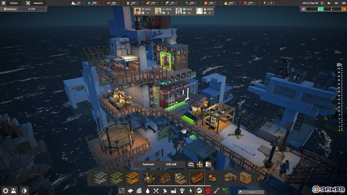 積み上げるだけでは崩れてしまう海上都市建設シム「崩壊都市」がSteamで配信！ふたつの意味でバランス感覚が重要なゲーム性が魅力の画像9