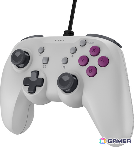 CYBER・レトロスタイルゲームパッド4B レトログレー