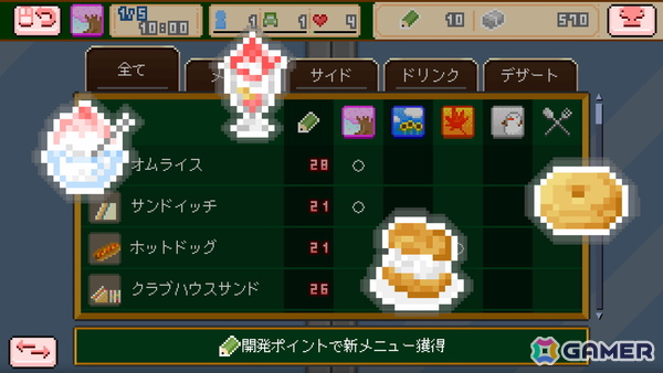 さくらみこさんが主人公のカフェ経営SLG「えりぃとかふぇへようこそ」のSteamストアページが公開！タワーディフェンスや農場経営など4つのサブゲームも楽しめるの画像4