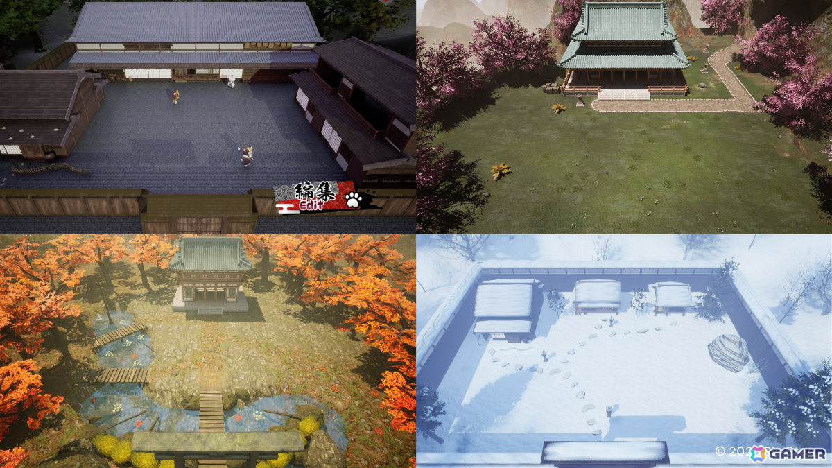 NINJA CATS: Tacticsの育成箱庭（日本の四季がモチーフ）